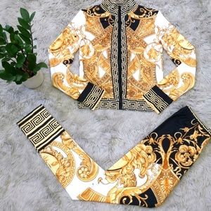 PRINT STYLE MEDUSA PANTS SET